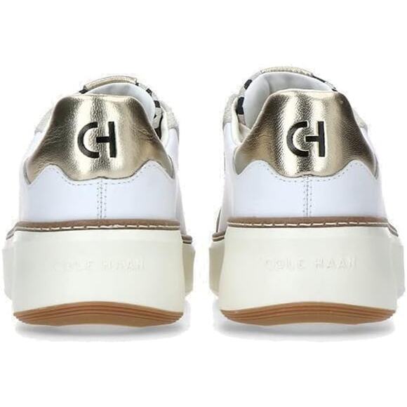 NWT Cole Haan Women Grandprø Topspin Sneakers, White/Leo Print-Size 10 - Picture 6 of 6